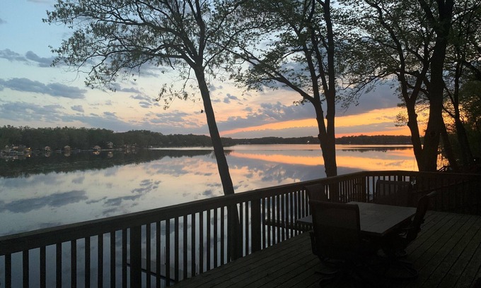 Delton House | Amazing Lakefront Views, Sandy Beachfront: Relax: Recharge: Rejuvenate