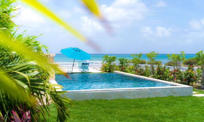 Cockburn Town Villa | Amazing ocean view, private pool and large deck facing the ocean.
