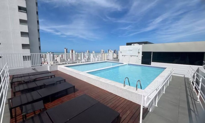 Jardim Rosas Apartment | Ap 1502 4 min walk to Busto in Tambau. Well located next to Cabo Branco