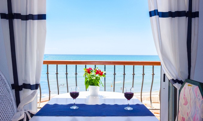 San Juan de los Terreros Apartment | Apartment with pool on the beachfront. Stunning views, Internet, A/C,