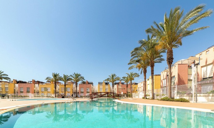 Puerto Rey Apartment | Apartment 'Laguna Beach Vera' with Shared Pool and Private Hot Tub