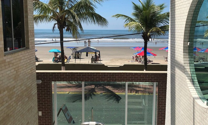 Mongagua Apartment | Apartment Mongaguá Beachfront Downtown 2 bedrooms 1 suite 86 mts.