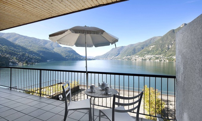 Pognana Lario Apartment | Apartment "Residence La Cava Trilocale 1D" with Lake View, Pool, Garden & Wi-Fi