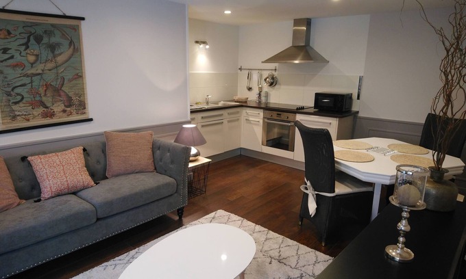 Portbail Apartment | Apartment-Romantic-Ensuite with Shower-Terrace-isle 2