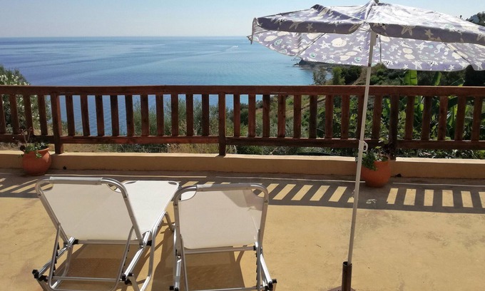 Xirokastello Apartment | Apartment with amazing sea view and large veranda