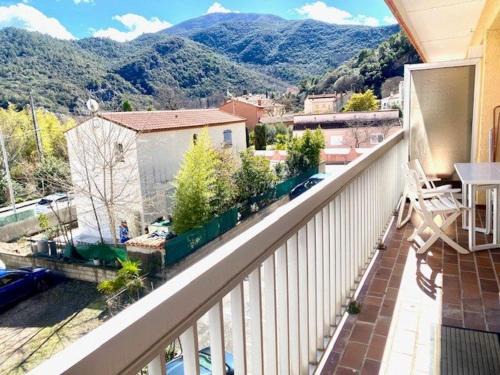 Amelie-les-Bains-Palalda Apartment | Appartement F2 avec balcon à Amélie-les-Bains - 2 couchages, animaux acceptés, bien équipé - FR-1-703-64