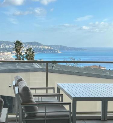 Saint Antoine Apartment | Appartement d'exception vue mer Nice Blue Pearl