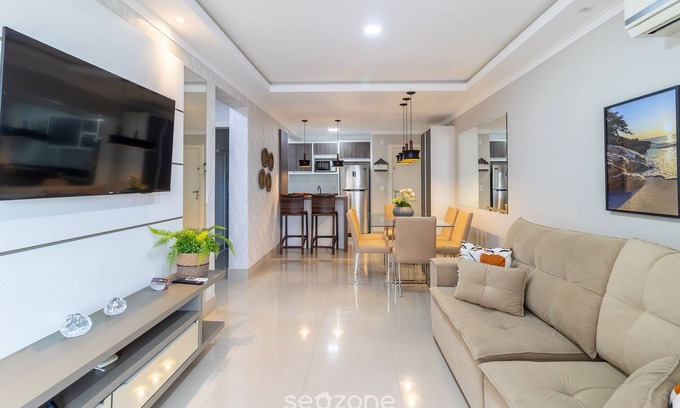 Quatro Ilhas Apartment | Apt Sea View w/BBQ in Bombinhas Arn0104