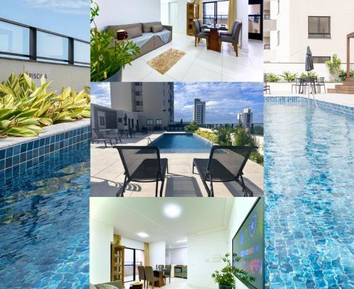 Praia da Armacao do Itapocoroi Apartment | Apto A 300m PRAIA e 8min Beto Carreiro c Vista Mar Incrível Ar Condicionado Churrasqueira privativa Condo Completo com Piscina Academia ao Ar livre Sauna Playground Portaria 24H e Vaga privativa de Garagem Reserve Agora e Viva essa Experiência