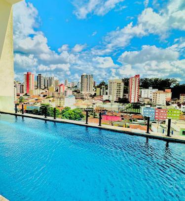 Sao Carlos Apartment | APTO TESLA Novo,com Piscina e Ar condicionado