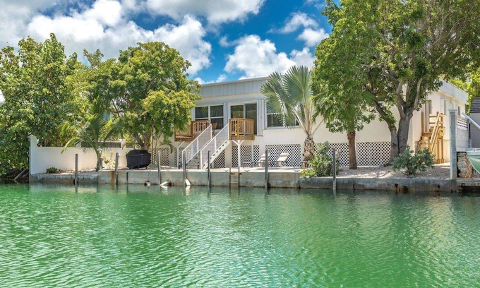 Big Coppitt Key House | Atreo: Your Updated Canal Home with Interior Courtyard, Dockage & Dog-Friendly on Big Coppitt Key!