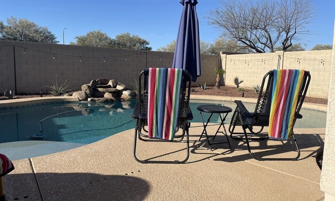 Sierra Montana House | AZ Sun & Serenity: 4BR home w/Heated Pool, BBQ Island, Prime location– Sleeps 12