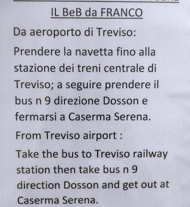 Dosson Bed & Breakfast | B&B Da Franco