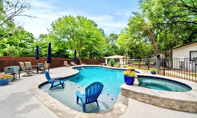 Roanoke House | Backyard Oasis - Private Pool and Hot Tub