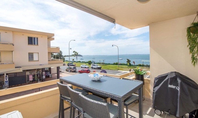 Shoal Bay Apartment | Bay Village Unit 2/47 Shoal Bay Rd - Stylishly furnished unit with views over Shoal Bay Beach