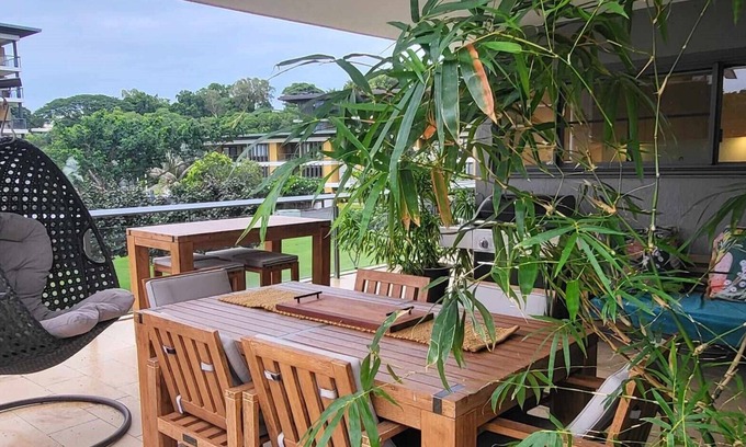 Warf Precinct Apartment | Beach front, with huge outdoor living area and views. Everything you need!