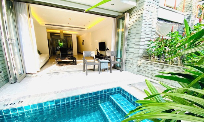 Sa Khu Apartment | Beachfront 2br 2bath apartment private jacuzzi pool 50 meter to Naithon beach