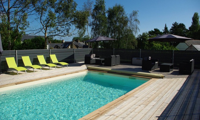 Plouha House | Beachfront cottage, heated pool, 1,5km from the beach, WIFI