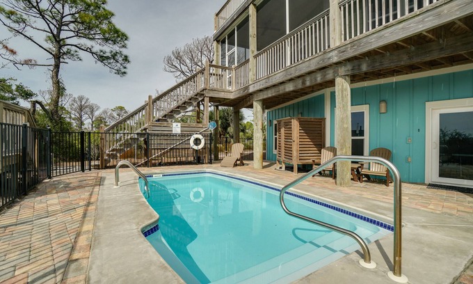 Cape San Blas House | Beachfront private pool & boardwalk, great decks, ping pong, & huge living areas