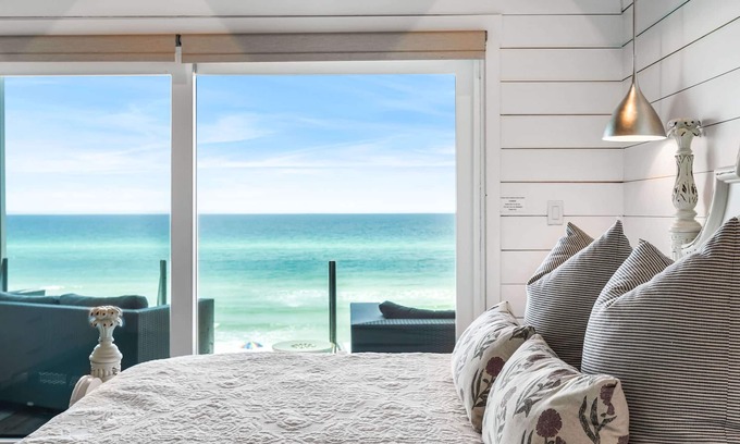 Seacrest House | Beachfront Townhome with Private Beach Access. Near Alys Beach and The Big Chill