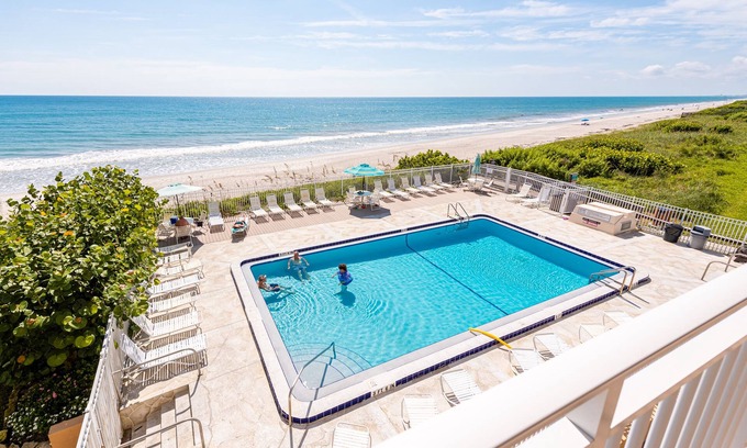 Indian Harbour Beach Condo | Beachfront Vacation Rental, Beautiful Views from the 3rd story balcony.
