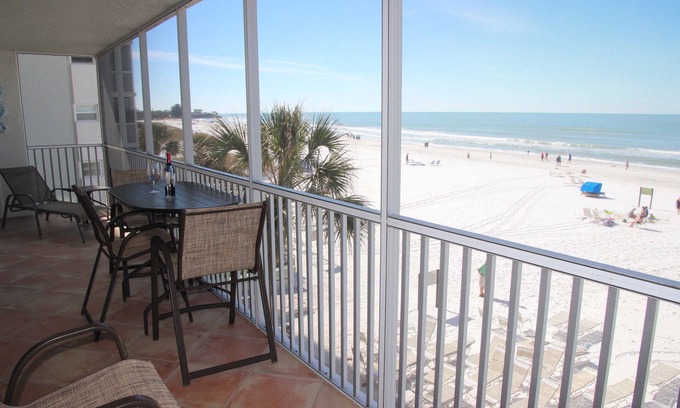 Siesta Key Condo | Beachfront with a million dollar 180 Degree View of the Gulf