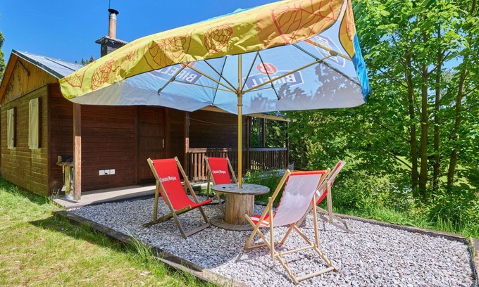 Mlade Buky House | Beautiful private villa for 4 people with WIFI, pool, TV, patio and pets allowed