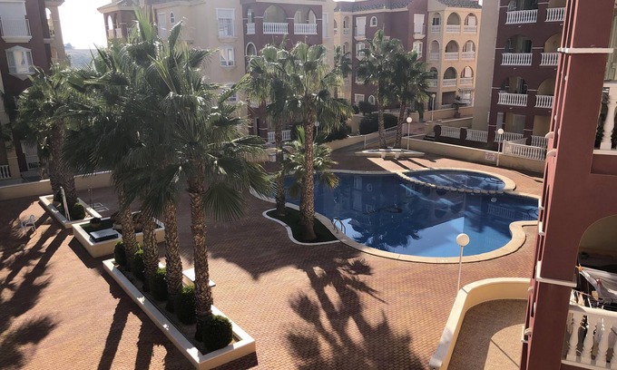 Los Alcazares Apartment | Beautiful 3 bed, 2 bathroom apt., pool view, AC, Smart-TV, 600 MB WiFi, 3 pools