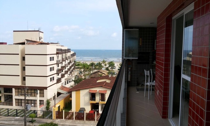 Bertioga Apartment | Beautiful Apartment, V. Mar-5th- up to 7 pes -3 d, 1 st., bh s., s. est./jt., Barbecue q., 1 gr.