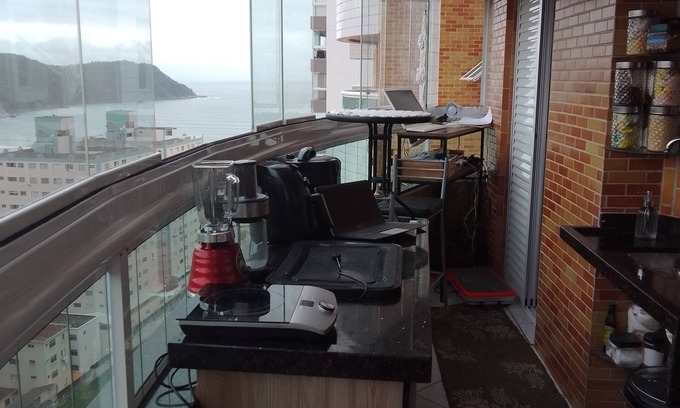 Canto do Forte RV Rental | Beautiful apartment with wonderful views of Praia do Forte