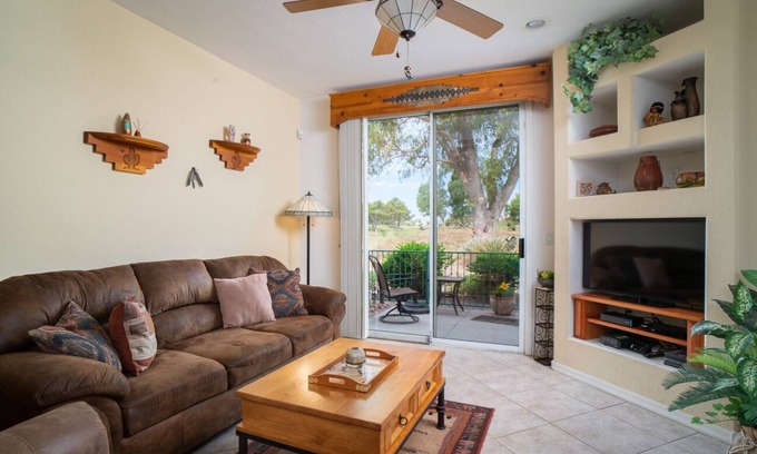 Superstition Lakes Condo | Beautiful Golf Course view with gorgeous sunsets