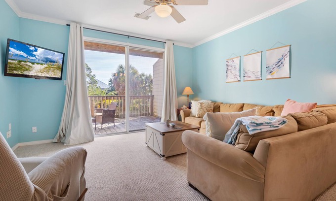 Dauphin Island Condo | Beautiful Gulf View Home steps away from the beach!