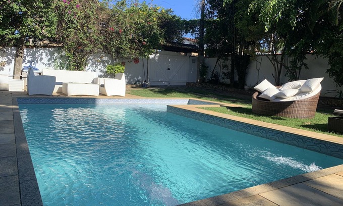 Manguinhos House | Beautiful house in geribá, 3 qtos. Private pool and barbecue!