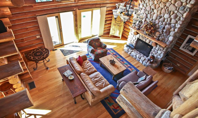 Powers Lake House | Beautiful Log Home on Powers Lake, Private boathouse and pier! - Rustic Waters R