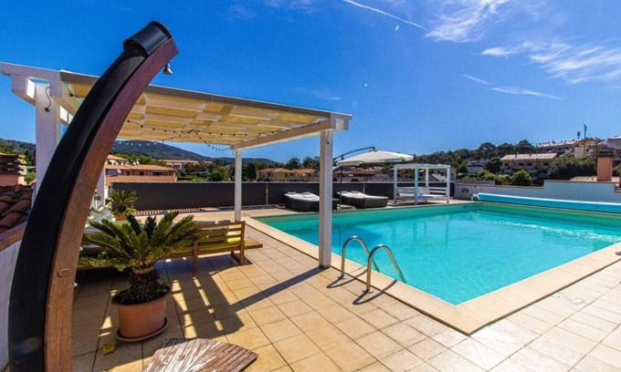Porto Azzurro Apartment | Beautiful Penthouse on Elba Island with Private Heated Pool