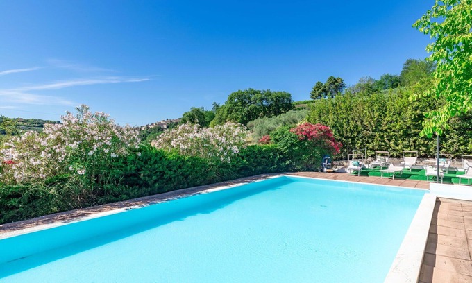 Cartoceto Villa | Beautiful private villa with WIFI, private pool, TV, patio, pets allowed and panoramic view