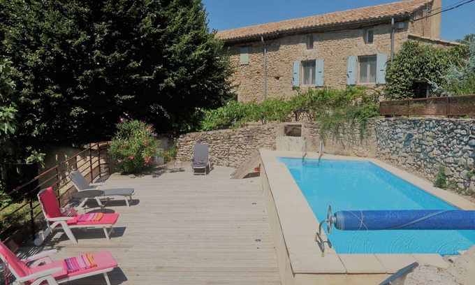 Venterol House | Beautiful private villa for 2 people with pool, WIFI, TV and pets allowed