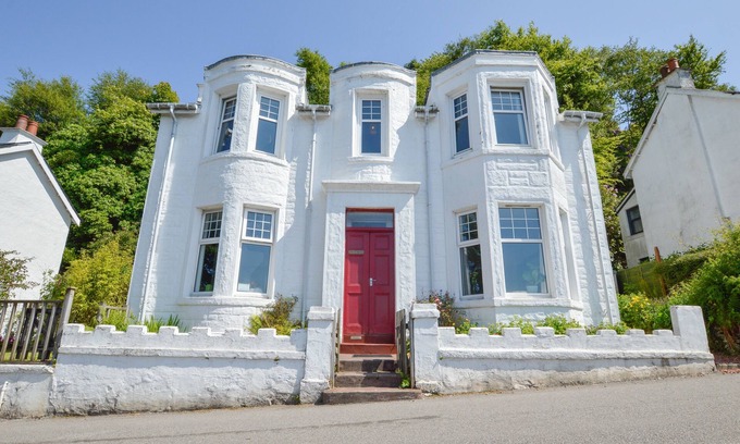 Oban House | Beautiful views from every window, private garden and parking for two cars