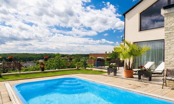 Lany Villa | Beautiful villa for 4 people with pool, WIFI, TV, balcony and panoramic view