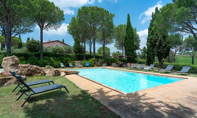 Grosseto Villa | Beautiful villa with hot tub, sauna, WIFI, private pool, A/C, terrace and panoramic view
