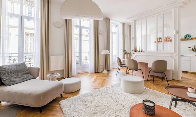 Jacquard - Prefecture Apartment | Beige Hospitalité - Apothéose : Luxueux- 3 chambres - parking privé