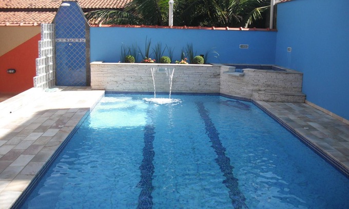 Raul Cury House | Beira Mar Paradise, Itanhaém, 30m Beach, Pool, WiFi 500mb, Leisure Area, 4 Cars