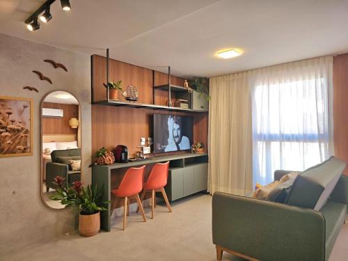 Cabo Branco Apartment | Belíssimo flat beira mar Cabo Branco p/4 pessoas, João Pessoa