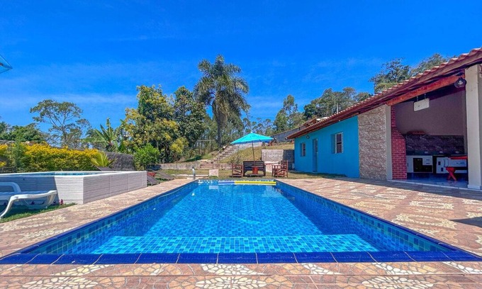 Mato do Gado House | Bela chácara com lazer completo e WiFi - Ibiúna/SP