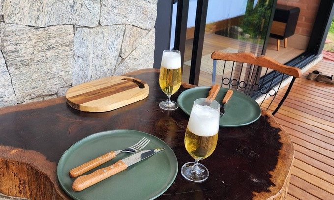 Brazopolis Ski Chalet | Bergview Chalets - Araucária - Romantic, cozy and private