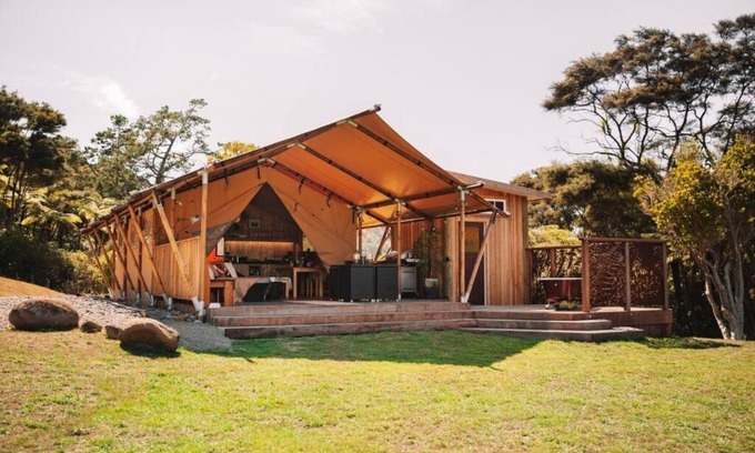 Waitakere House | Bethells Beach Glamping RetreatnPerfect for couples or a family escape!