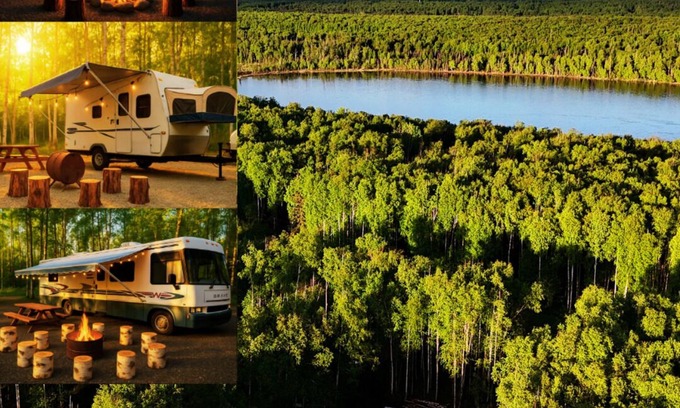 Houston House | Birch Tree Forest RV Surrounded by Lakes