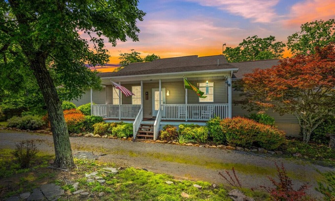 Berkeley Springs House | Blue Badger Cottage-wifi, screen porch, fire pit, game room, king bed, fireplace