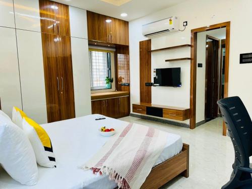 Gachibowli Apartment | BluO 2BHK Gachibowli - Kitchen, Lift, Parking