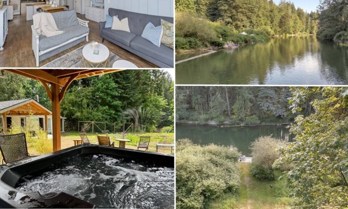 Lake Cowichan House | Boho Bat Bothy on the River at The Fig and Filbert